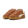 Sneaker PUMA "Suede XL Sneakers Erwachsene", Gr. 42.5, brandy warm weiß braun, Obermaterial: Kuhleder, Synthetik; Futter: Textil, Synthetik; Innensohle: Textil; Laufsohle: Gummi, Schuhe