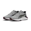 Trainingsschuh PUMA "PWR Hybrid Trainingsschuhe Erwachsene", Gr. 46, gray echo ruby shimmer schwarz rot, Obermaterial: Textil, Synthetik; Futter: Textil; Innensohle: Textil; Laufsohle: Gummi, Schuhe