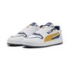 Sneaker PUMA "Court Classic Street Sneakers Erwachsene", Gr. 46, weiß archive gold persian blau gelb, Obermaterial: Synthetik; Futter: Synthetik, Textil; Innensohle: Textil; Laufsohle: Gummi, Schuhe