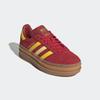 Sneaker ADIDAS ORIGINALS "GAZELLE BOLD KIDS", Gr. 37, team victory rot, gelb, gold metallic, Leder, Synthetik, sportlich, Schuhe