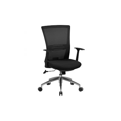 KADIMA DESIGN Bürostuhl Stoffbezug Schreibtischstuhl Armlehne schwarz Chefsessel 120kg Drehstuhl Image