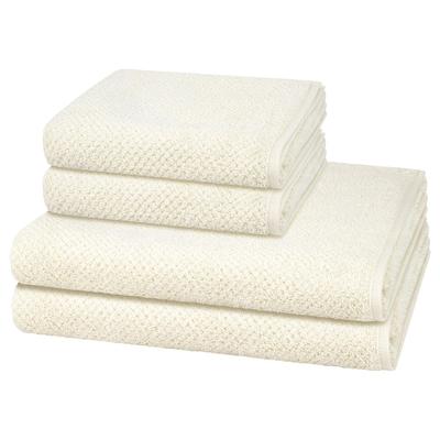 Cawö Pure 2 X Handtuch Duschtuch im Set Natur Silber Image