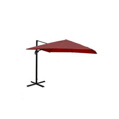 Gastronomie-Ampelschirm HHG-323, 3x4m (Ø5m) Polyester Alu/Stahl 26kg bordeaux ohne Ständer, drehbar Image