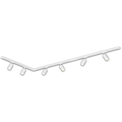 Briloner - Rail Schienensystem, Komplettset, 6x GU10 Spots, Schwenkbar, Drehbar, Weiß, 2,25 m Image
