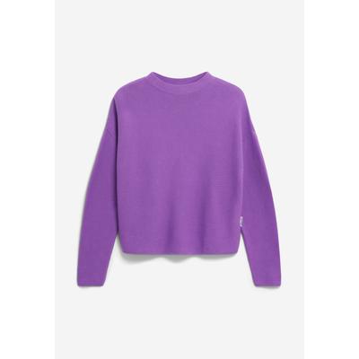 MERINAA LINKS LINKS SWEATER - Frauen Loose Fit Strickpullover - lila (Größe: L) Image