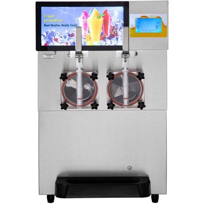 Mophorn - 8L / 2,1 Gal Doppelschüssel Kommerzielle Slushy-Maschine, Margarita-Smoothie-Maker für Image