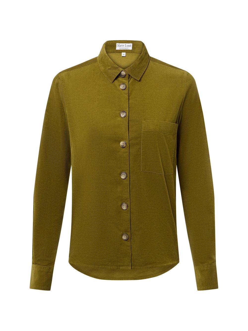 Marie Lund Cordbluse Damen oliv, 40