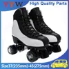 2025 neue blinkende Rollschuhschuhe zweireihige Skates für Damen Herren Outdoor-Skating-Training Quad-Turnschuhe Größe 37 38 39 40-45