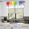 Regenbogen Druck Tropf Kurzen Vorhang Geburtstag Party Dekoration Kinder Gefälligkeiten Küche Wohnzimmer Dekor Hochzeit Geburtstag Party Supplies