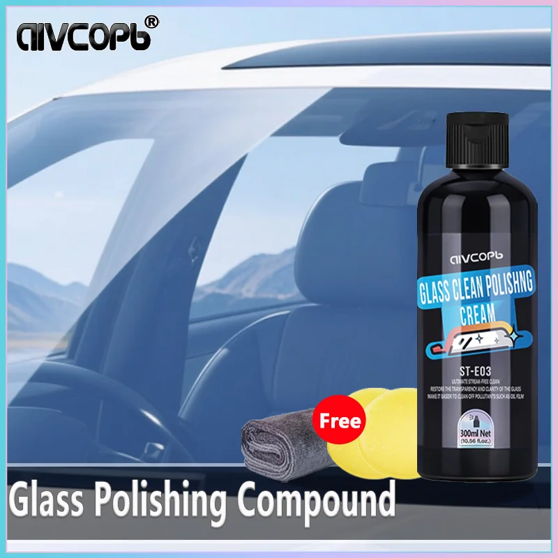 Auto Glas Öl Film Entfernen Paste Auto Glas Film Beschichtung Mittel Wasserdicht Regendicht Anti-Fog Glas Reiniger Für Auto Windschutzscheibe Image