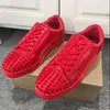 Volle Nieten Lace-Up Casual Sport Schuhe Männlichen Rot Patent Leder Herren Turnschuhe Flache Sohle Heighten Flach Zapatillas de Mujer DE