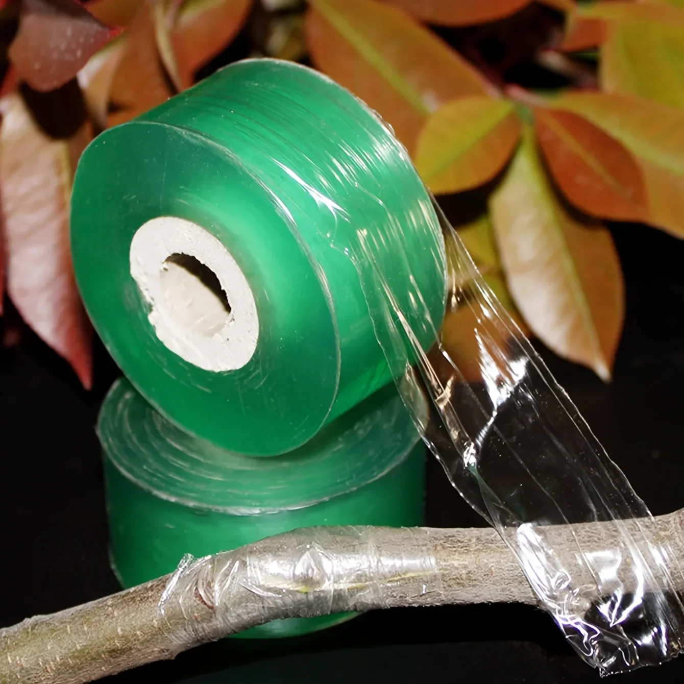 Selbstklebende PE-Pfropfbandfolie, dehnbar, für Garten, Baum, Pflanzen, Sämlinge, Rebe, Tomaten, Pfropfzubehör Image