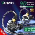9D Surround HIFI Cuffie per bassi pesanti Chip digitale da 3,5 mm/tipo C con microfono Cuffie intrauricolari cablate Sport musicali per Samsung Android