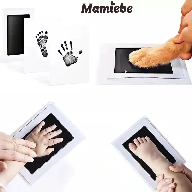 Ungiftiges Baby-Handabdruck-Set: Perfekt für die Baby-Fußabdrücke und Handabdrücke für Neugeborene – Souvenirs und Geschenke. Baby-Handabdruck Image