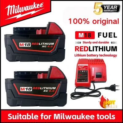 Original Milwaukee M18 18V rechargeable lithium-ion battery M18B6 600mAh,with anti-counterfeiting label, Milwaukee tool battery