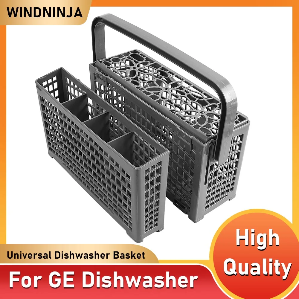 Universeller Besteckkorb für Geschirrspüler für Bosch/Maytag/Kenmore/Whirlpool/LG/Samsung/Kitchenaid, GE Messer, Gabeln, Aufbewahrungsregal Image