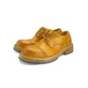 Große Kopf Lederschuhe handgemachte Herren Pferdeleder Arbeitskleidung Stiefel Retro geschnitzte Herrenschuhe