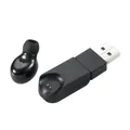 Mini auricolare Bluetooth a orecchio singolo con ricarica USB rotante Auricolare wireless Auricolare due in uno Durata della batteria universale
