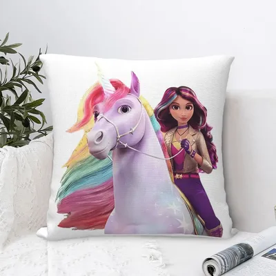 Unicorn Academy Sophia Wildstar Pillowcase Cushion Comfort Throw Pillow Sofa Cushions Used for Home Bedroom Living Room