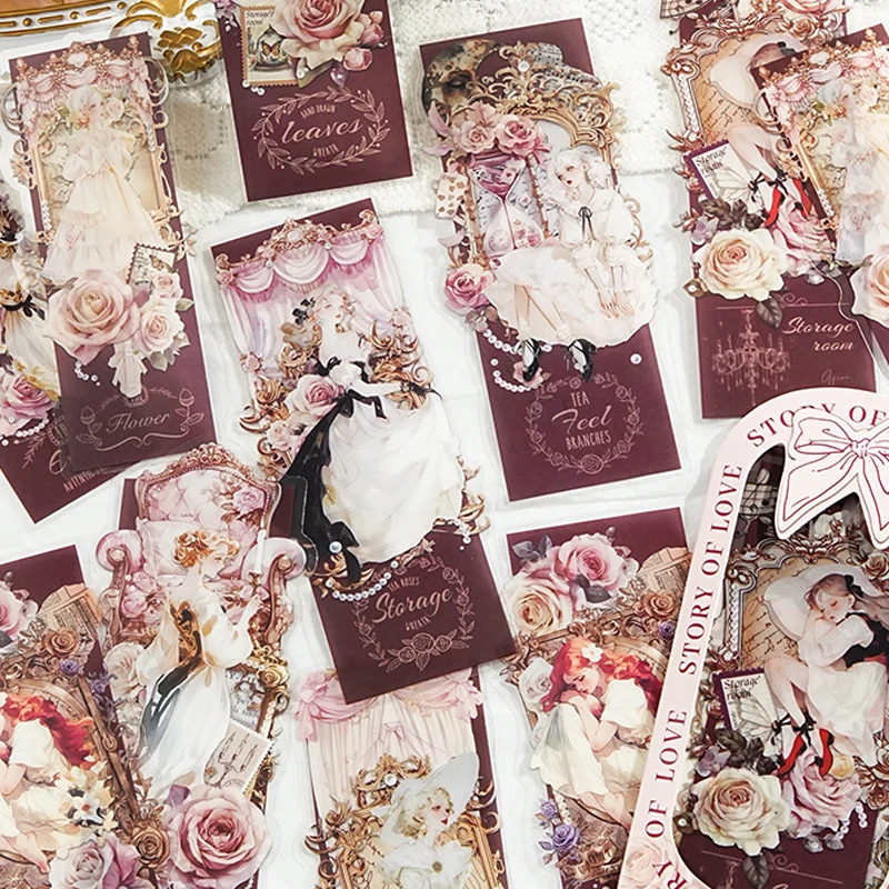 Mr. Paper Garden Carol Collection Sticker Pack Student Kids Geschenk Kawaii Postkarten Briefpapier Kunstbedarf Aufkleber Scrapbooking Image