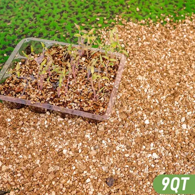 9QT Horticultural Vermiculite, Coarse Vermiculite Grade for Potted Plants & Gardening