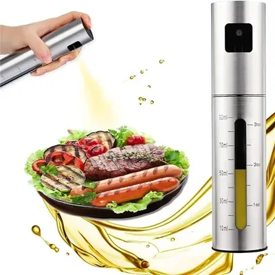 Baking Olive Oil Spray Bottle 304 Stainless Steel Oil Spray Bottle Vinegar Spray Bottles BQ Sprayer Seasoning Bottle Kitche