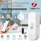Zigbee 3.0 Sensore intelligente di umidità della temperatura Termometro Igrometro per Tuya Smart Home Alexa Assistente Google Alimentato a batteria