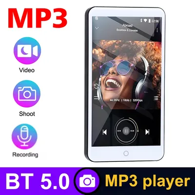 64G 5,0 Zoll TouchScreen MP3 Player mit Rückfahrkamera Bluetooth 5.0 HiFi Musik Player Eingebauter Lautsprecher MP4 Videorecorder Kamera Image