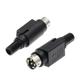 DIN 3/4Pin Male DC Power 3/4P Dual Power Supply S Terminal Connector Adapter 10Pcs(3Pin Plug)