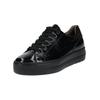 Sneaker PAUL GREEN "Paul Green Sneaker Leder", Damen, Gr. 40, schwarz (schwarz lack), Leder, casual, Schuhe