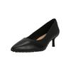 Pumps CLARKS "Adela Court", Damen, Gr. 37,5, schwarz, Leder, elegant, Schuhe, mit Komfort-Fußbett und vielseitig-elegantem Look
