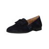 Slipper GABOR "Gabor Slipper Veloursleder", Damen, Gr. 38, blau (atlantik), Veloursleder, casual, Schuhe