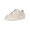 Sneaker CLARKS "Mayhill", Damen, Gr. 37, weiß, Leder, casual, Schuhe, mit modischer gerippter Chunky-Sohle