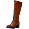 Stiefel FELMINI "Felmini Stiefel Leder", Damen, Gr. 42, braun (mittelbraun), Leder, casual, Schuhe