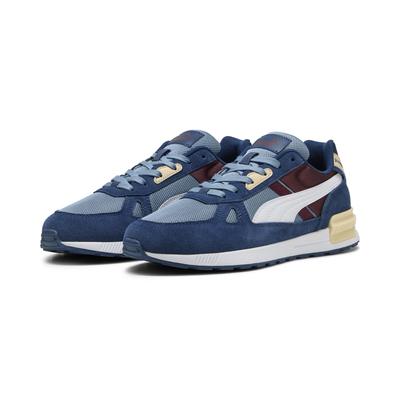 Sneaker PUMA "Graviton Pro Sneakers Erwachsene", Gr. 45, cool blau weiß persian, Obermaterial: Textil, Synthetik, Kuhleder; Futter: Textil; Innensohle: Textil; Laufsohle: Gummi, Schuhe Image