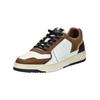 Sneaker BULLBOXER "Bullboxer Sneaker Leder", Herren, Gr. 46, braun (weiß, braun), Leder, casual, Schuhe