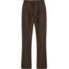 Jogginghose ANOTHER COTTON LAB "Another Cotton Lab Suit Pleated Trousers Ribbons", Herren, Gr. M, US-Größen, braun, 55% Polyester, 41% Baumwolle, 4% Elasthan, unifarben, normal, Hosen