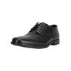 Schnürschuh CLARKS "Howard Walk", Herren, Gr. 41, schwarz, Leder, klassisch, Schuhe, mit stützendem und dämpfendem Fußbett