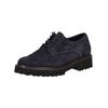 Schnürschuh GABOR "Gabor Halbschuhe Veloursleder", Damen, Gr. 41, blau (atlantik), Veloursleder, casual, Schuhe