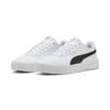 Sneaker PUMA "Carina 3.0 Sneakers Damen", Gr. 35.5, bunt (weiß schwarz gold), Obermaterial: Leder, Synthetik; Futter: Textil; Innensohle: Textil; Laufsohle: Gummi, Schuhe