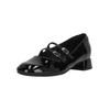 Pumps CLARKS "Daiss30 Shine", Damen, Gr. 39, schwarz, Leder, elegant, Schuhe, aus glänzendem Lackleder