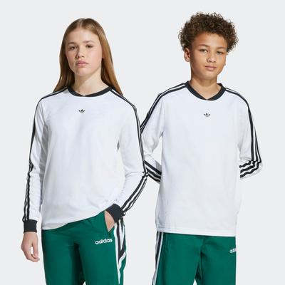 Langarmshirt ADIDAS ORIGINALS "LONGSLEEVE", Kinder, Gr. 158, weiß, Obermaterial: 100% Polyester, sportlich, V-Ausschnitt, Shirts Image