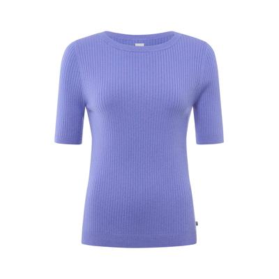 Strickpullover BRAX "Style Strickpullover", Damen, Gr. 48, lila (helllila), 50% Viskose, 35% Polyamid, 15% Wolle, Langarm, Pullover Image