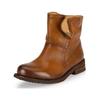 Stiefelette FELMINI "Felmini Stiefelette Leder", Damen, Gr. 42, braun (mittelbraun), Leder, casual, Schuhe