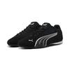 Sneaker PUMA "PUMA Catch Sneakers Erwachsene", Gr. 43, schwarz-weiß (schwarz, weiß), Obermaterial: Textil, Kuhleder, Synthetik; Futter: Textil; Innensohle: Textil; Laufsohle: Gummi, Schuhe
