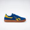 Sneaker REEBOK CLASSIC "REEBOK SMASH EDGE", Gr. 44, optimumblau, goldenhaze, gum, Leder, Synthetik, sportlich, Schuhe