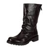 Bikerboots FELMINI "Felmini Stiefel Leder", Damen, Gr. 40, schwarz, Leder, casual, Schuhe