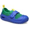 Badeschuh CROCS "Swiftwater Splash", Kinder, Gr. 25, grün (grün, blau), Croslite, Textil, casual, Schuhe, Wassersandale, Clog für den Strand mit Anziehlasche