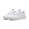 Sneaker PUMA "Carina 3.0 Luxe Sneakers Damen", Gr. 42, weiß (weiß gold), Obermaterial: Leder, Synthetik; Futter: Textil, Synthetik; Innensohle: Textil; Laufsohle: Gummi, Schuhe