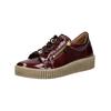 Plateausneaker GABOR "Gabor Sneaker Leder", Damen, Gr. 38,5, bordeaux lack, Leder, casual, Schuhe